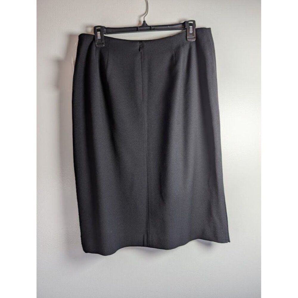 Vintage Oleg Cassini Skirt Suit Womens Size 14 Career Formal Set Office Wool 90s - Picture 8 of 8